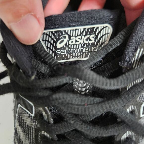 Asics Gel-Nimbus 22 Running Shoes Sneakers Women's US 9 Gray Black White GUC - Picture 4 of 10